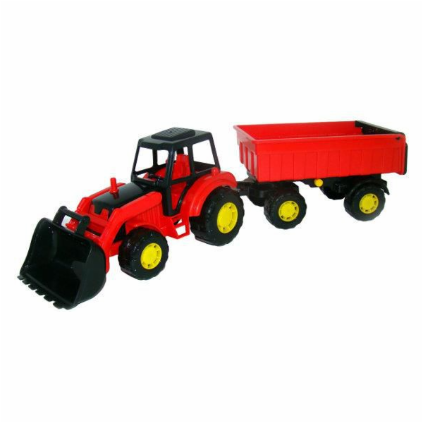 Traktor Wader s přívěsem a bagrem No1 - 35264