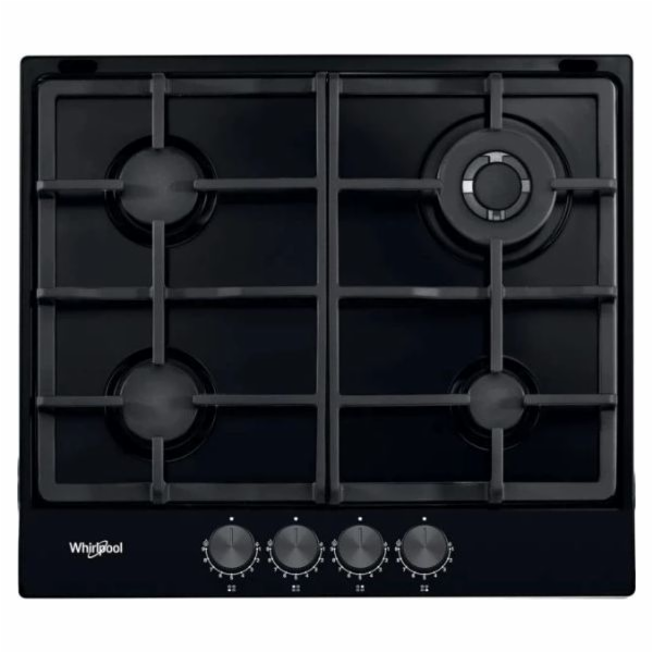 Whirlpool TGML 661 NB 4-burner glass gas hob black
