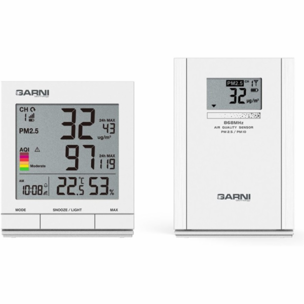 GARNI 204 OneCare měřič kvality vnitřního vzduchu s bezdr...