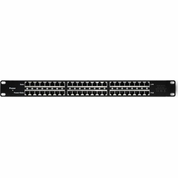 QOLTEC 48V Patch Panel RACK | 24 portů | Pasivní 