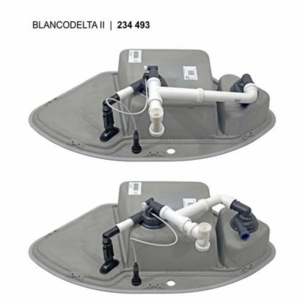 Blanco DELTA II InFino Silgranit antracit s excentrem pří...