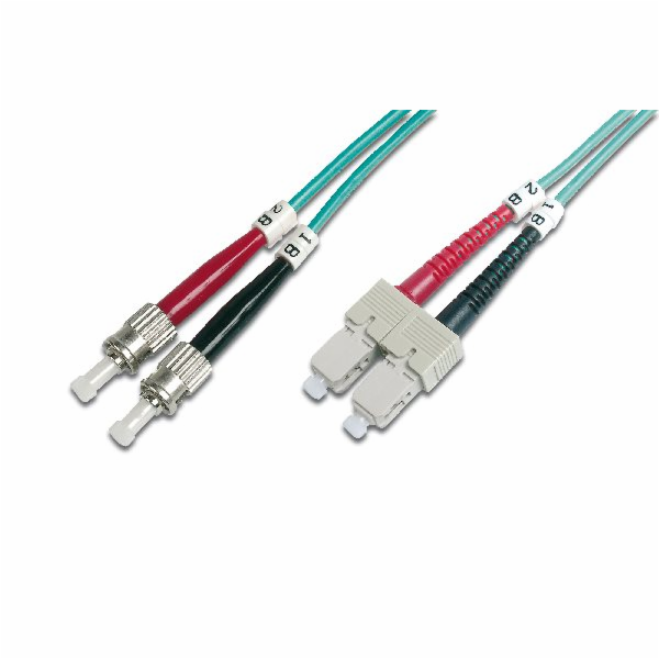 Digitus Fiber Optic Patch Cord, ST to SC Multimode 50/125...