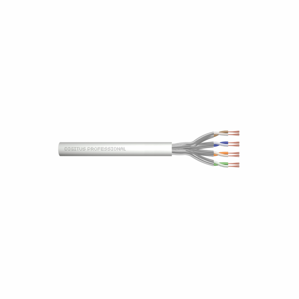DIGITUS Patch kabel CAT 6A U-FTP, surová délka 100 m, pap...