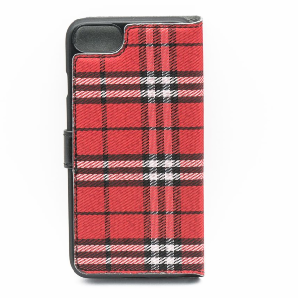 Tellur Book case Bimaterial for iPhone 7 black/red