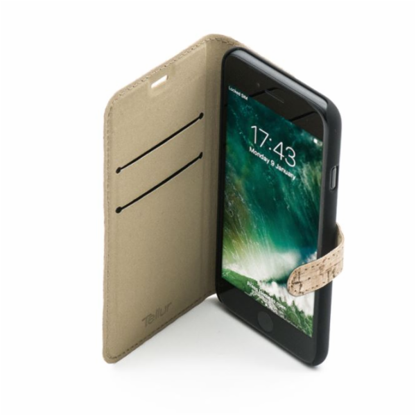 Tellur Book case for iPhone 7 cork