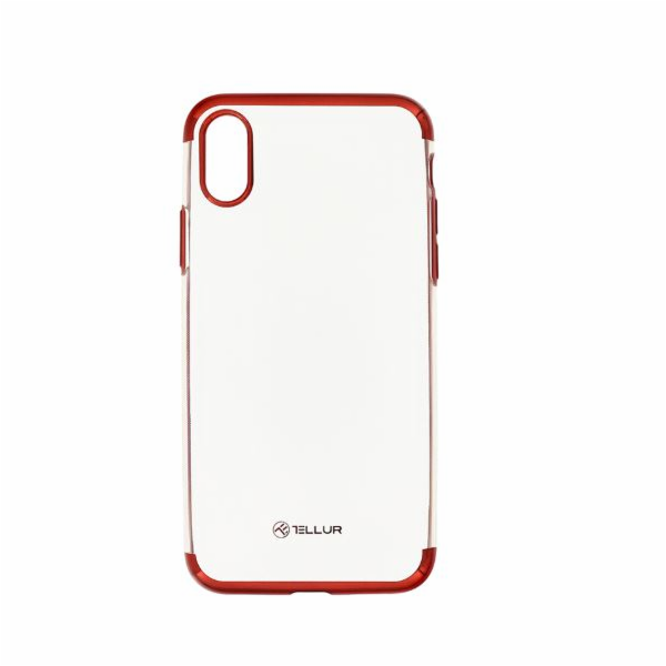 Tellur Cover Silicone Electroplated for iPhone X/XS red