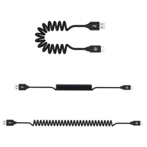Tellur Data cable Extendable USB to Type-C 3A 1.8m black
