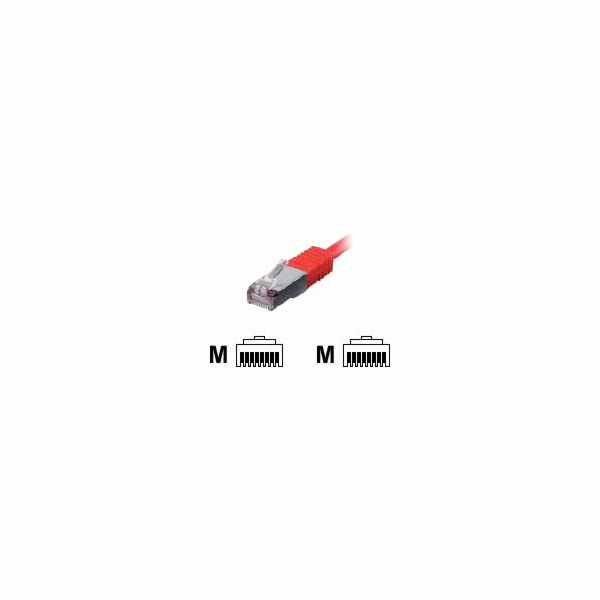 Equip Patchcord, S/FTP, Cat6, PIMF, 1m, červený (605520)