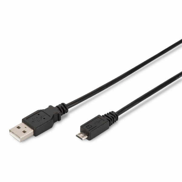 Digitus&nbsp;USB&nbsp;2.0&nbsp;connection&nbsp;cable,&nbsp;type&nbsp;&nbsp;A&nbsp;-&nbsp;micro&nbsp;B&nbsp;M/M,&nbsp;...