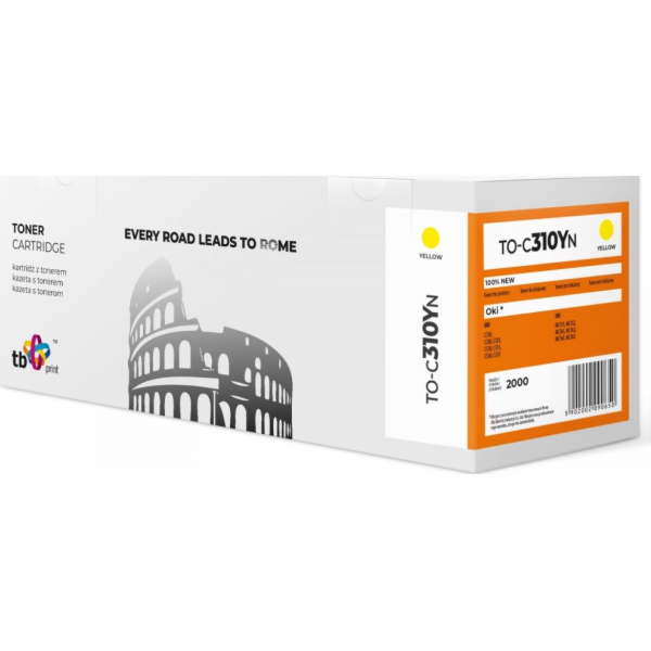 Toner TB kompat. s OKI C310 Yellow, new