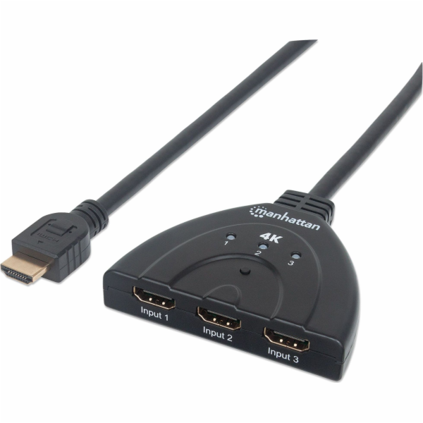 Manhattan Switch 3xHDMI 4K (207874)