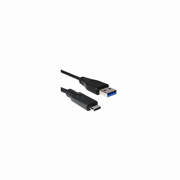 C-TECH kabel USB 3.0 AM na USB-C kabel (AM/CM), 2m, černý