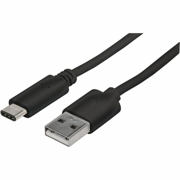 Manhattan USB-A – USB-C kabel USB 1 m černý (353298)