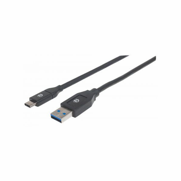 Manhattan USB-A – USB-C USB kabel 2 m černý (354974)