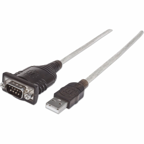 Manhattan USB-A - RS-232 USB kabel 1,8 m průhledný (151849)