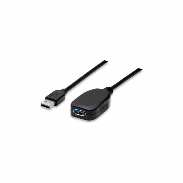 Manhattan USB kabel USB-A – USB-A 5 m černý (150712)