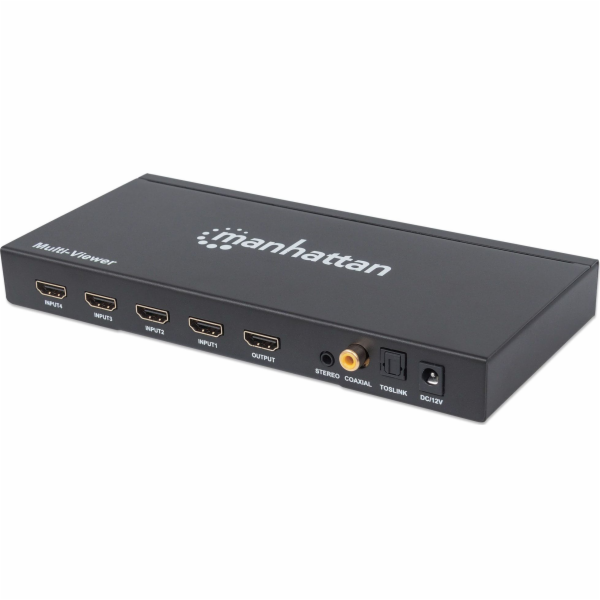 Manhattan 1080p 4-Port HDMI Multiviewer Switch, Switch wi...