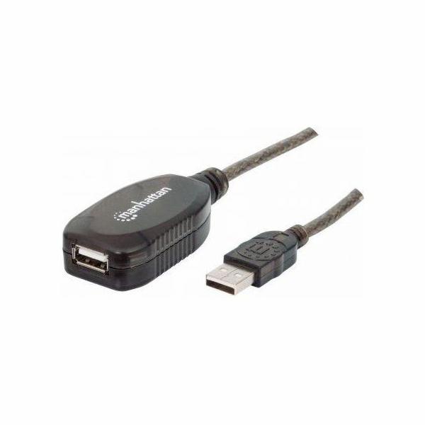 Manhattan USB kabel USB-A – USB-A 10 m černý (150248)
