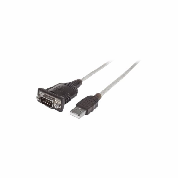 Manhattan USB-A - RS-232 USB kabel 0,45 m průhledný (151856)