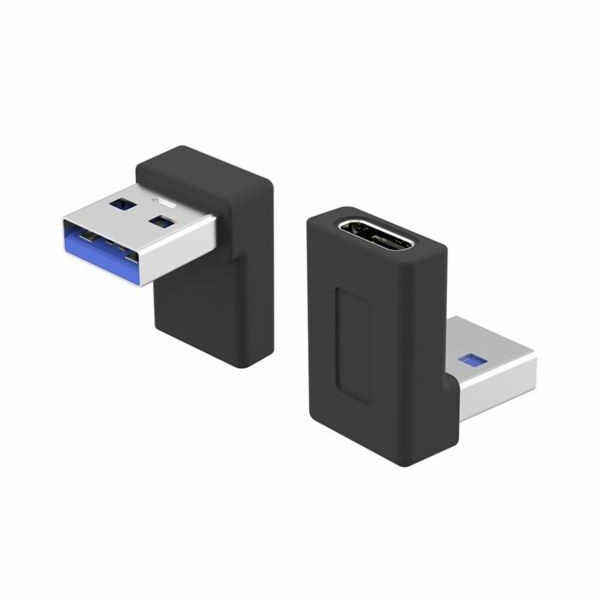 PremiumCord USB-C - USB 3.0 Male kur31-27 Zahnutá 90° red...