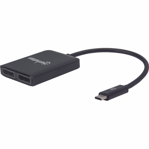 MANHATTAN Rozdělovač, MST Hub, USB-C na Dual DisplayPort ...