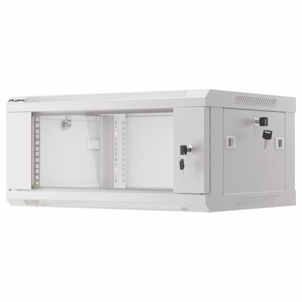 LANBERG Nástěnný rack 19 4U 600X450mm šedý flat pack WF01...