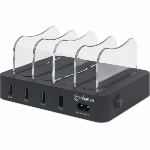 Manhattan nabíječka 4x USB-A 2,4 A (102261)