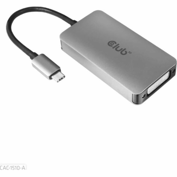 Club3D Adaptér aktivní USB 3.2 typ C na DVI-D Dual Link 4...