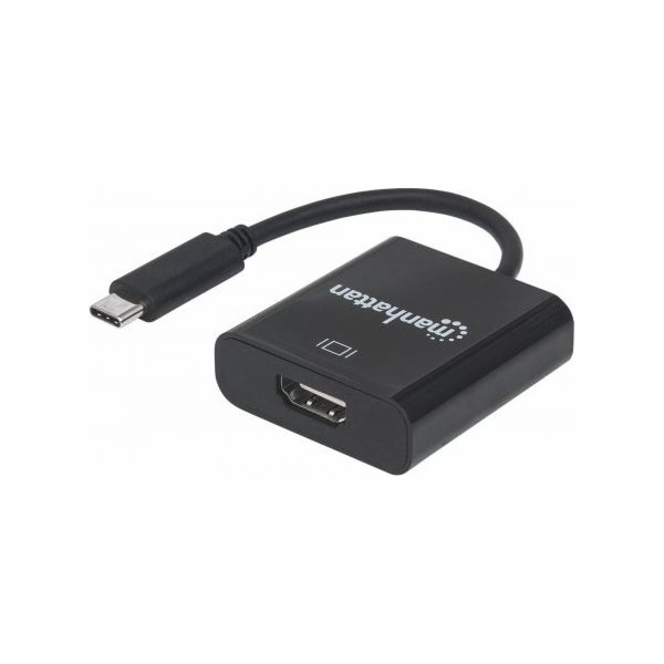 Adapter USB Manhattan USB-C - HDMI Czarny (151788)