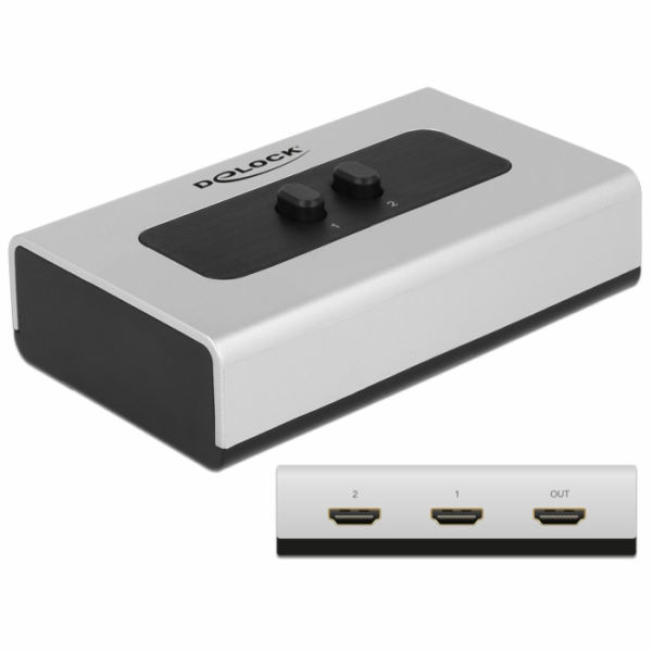 Delock HDMI Switch 2-portový, manuální