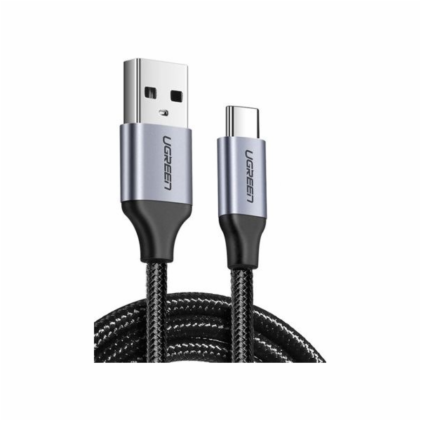 2x1 UGREEN USB-C To USB-A Cable Black 1M