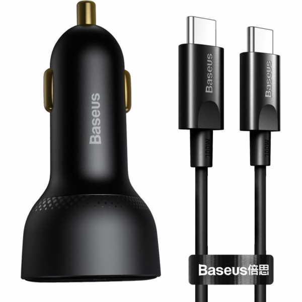 Nabíječka do auta Baseus Superme, USB, USB-C, 100W + kabe...