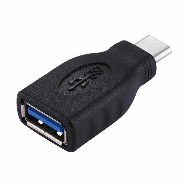 Adaptér USB-C/male - USB3.0 A/female , OTG, černá