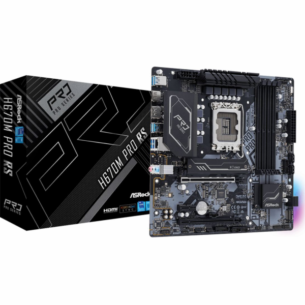 Asrock H670M Pro RS Intel H670 LGA 1700 Micro ATX