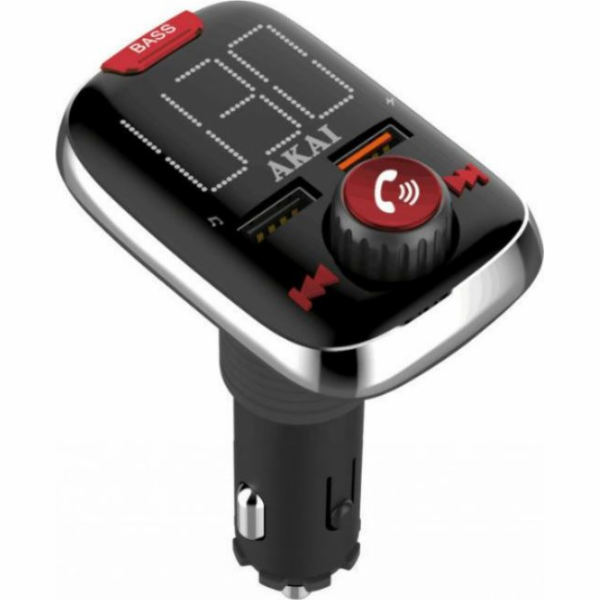 Transmiter Akai, FMT-74BT, Bluetooth, MP3, WMA, podpora U...