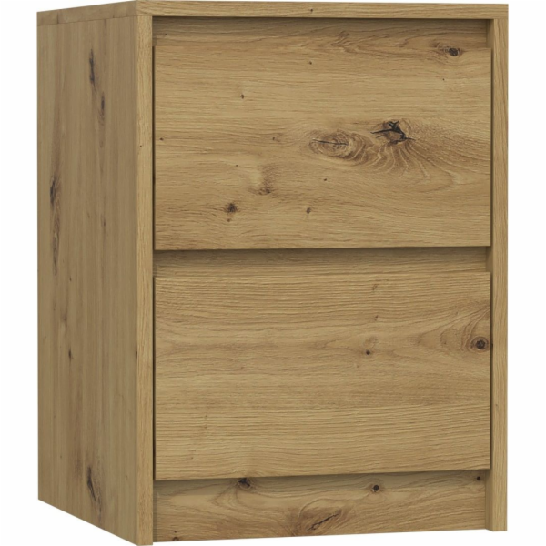 Topeshop K2 ARTISAN noční stolek dub