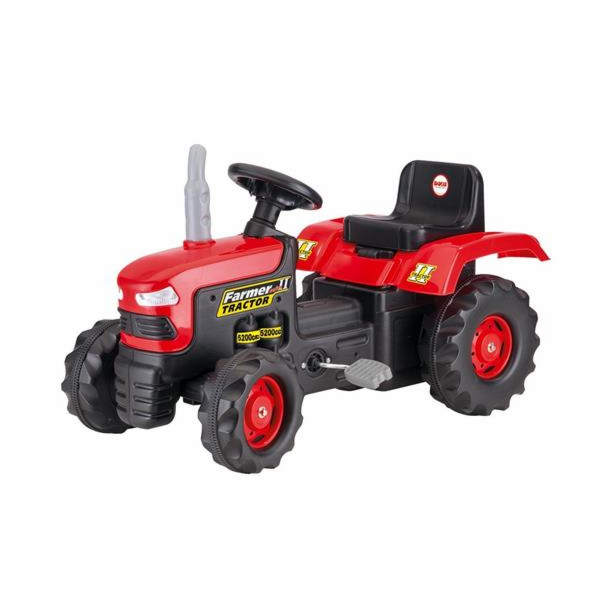 Šlapací traktor Dolu velký, červený