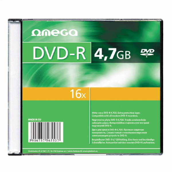 Omega DVD-R 4,7 GB 16x 10 kusů (56818)