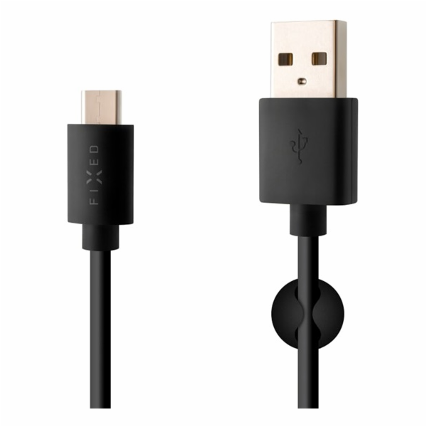 FIXED 1m USB-C kabel, černý FIXD-UC-BK
