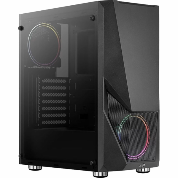 Aerocool skříň MLG Zauron Saturn, midATX, 1x RGB LED vent...