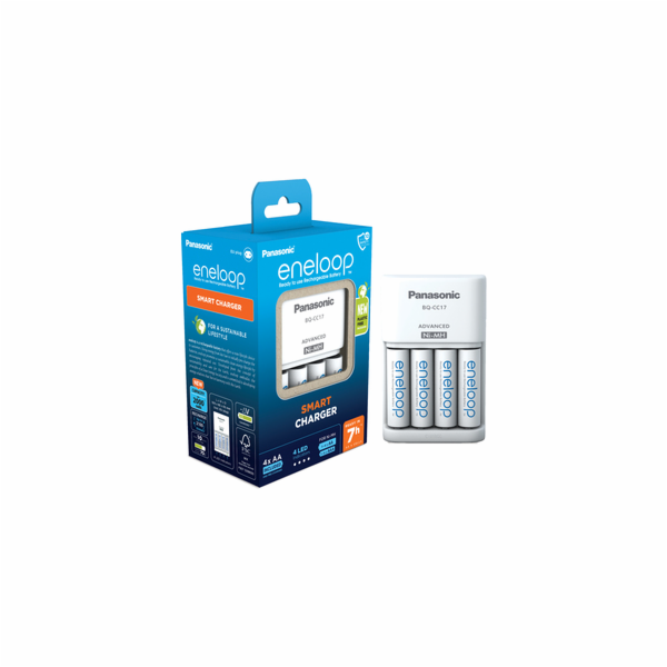 Panasonic Eneloop Smart Charger BQ-CC17 inkl.4xAA   K-KJ1...