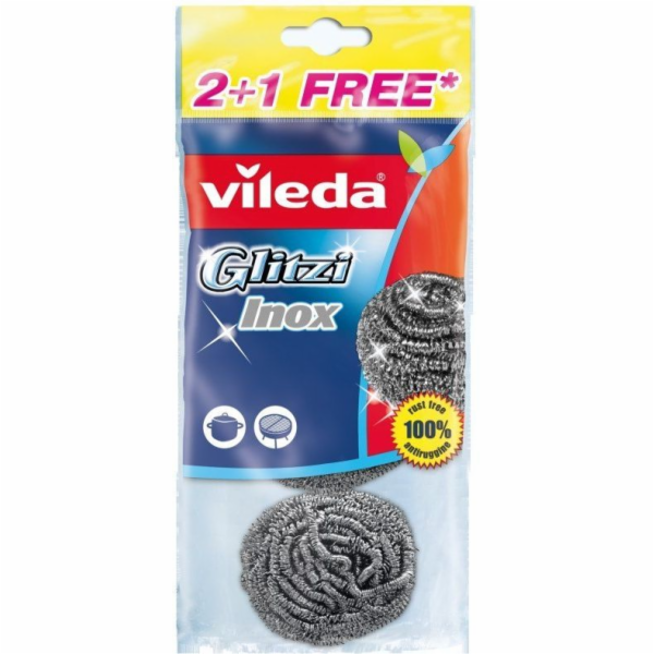 VILEDA ocelová drátěnka Glitzi Spiral INOX 2+1