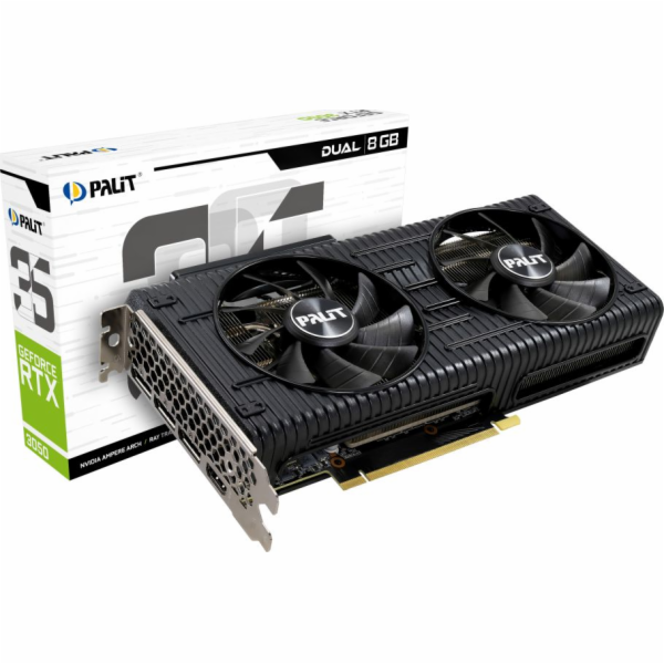 Grafická karta RTX 3050 Dual 8GB GDDR6 128bit 3DP / HDMI