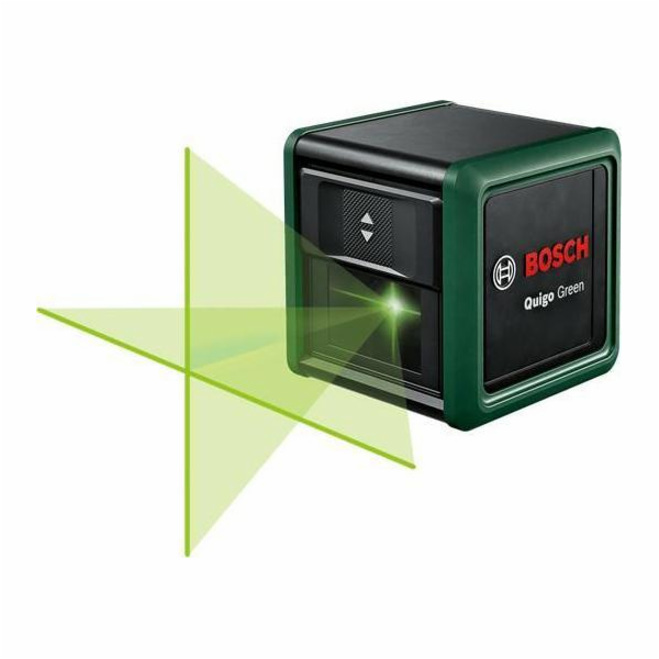 Quigo Green II Křížový čárový laser, se svorkou