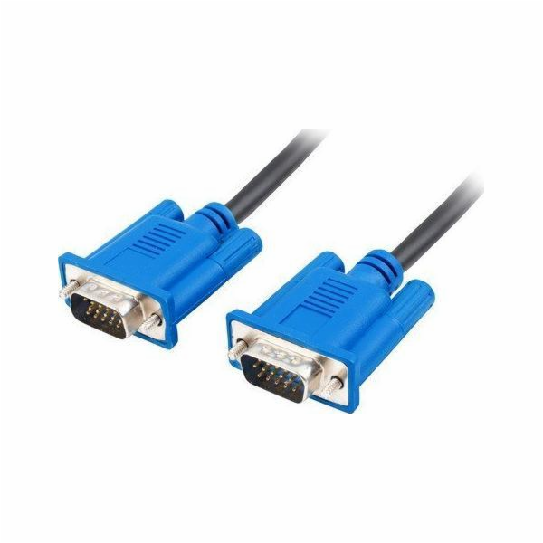Kabel VGA M / M 5M, stíněný ferit, černý