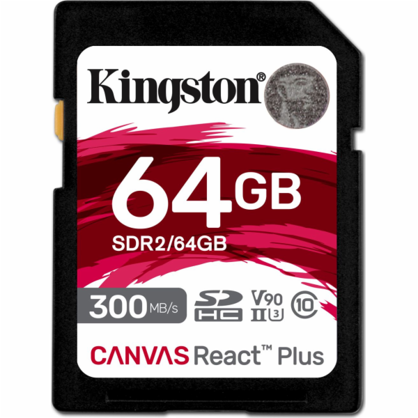 Kingston SDXC karta 64GB Canvas React Plus SDHC UHS-II 30...