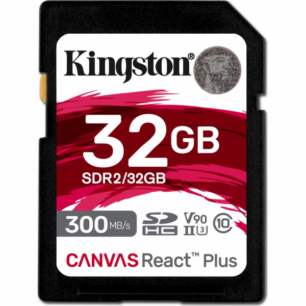 Kingston SDHC karta 32GB Canvas React Plus SDHC UHS-II 30...