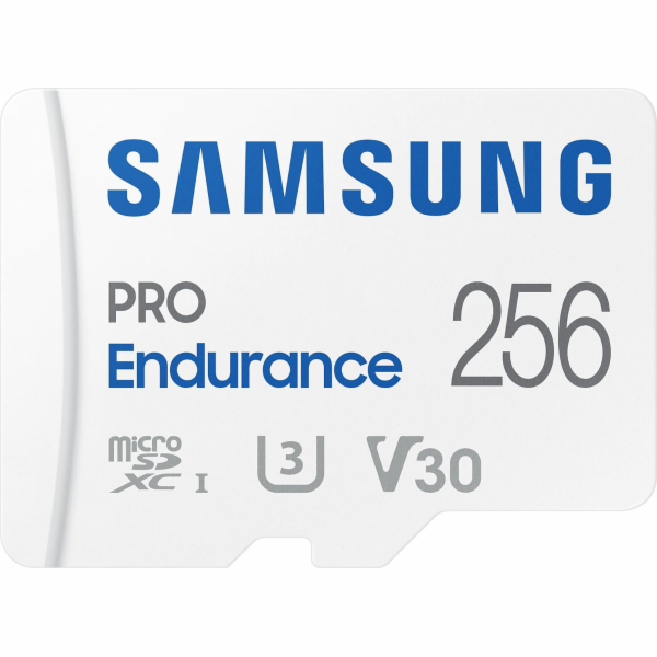 SAMSUNG PRO Endurance MicroSDXC 256GB + SD Adaptér / CL 1...