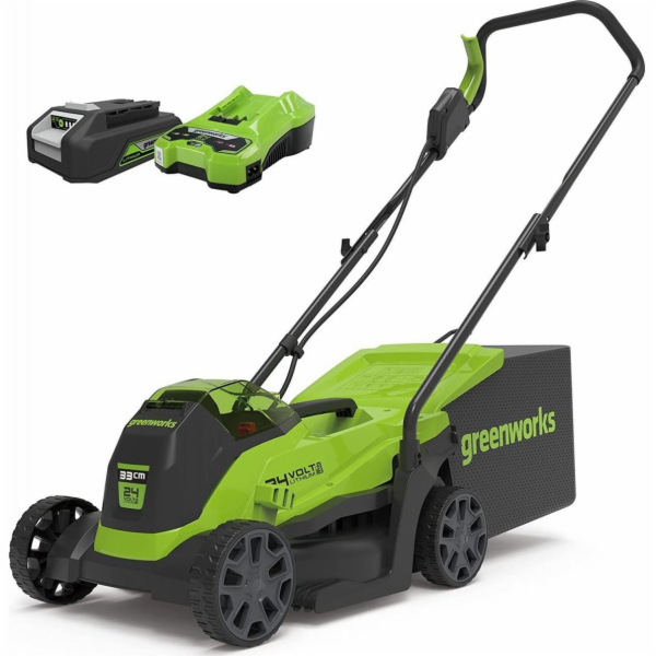 33 cm cordless mower Greenworks GD24LM33K4 - 2516107UB - ...