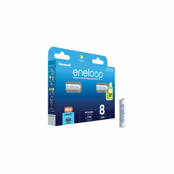 PANASONIC HR03 AAA 4MCCE/8BE ENELOOP N, 800 mAh (Blistr 8ks)